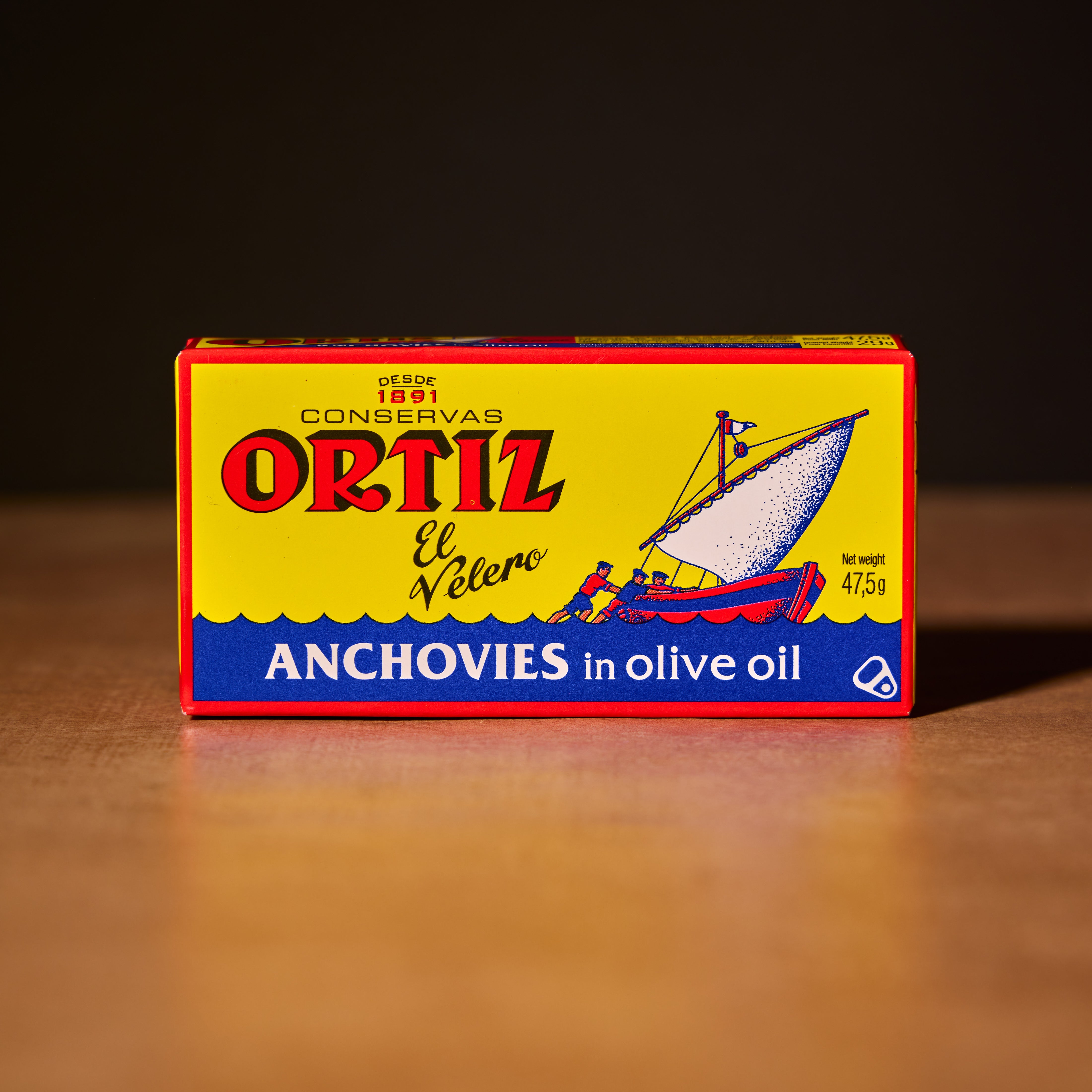 Ortiz anchovies in olive oil, 47.5g tin
